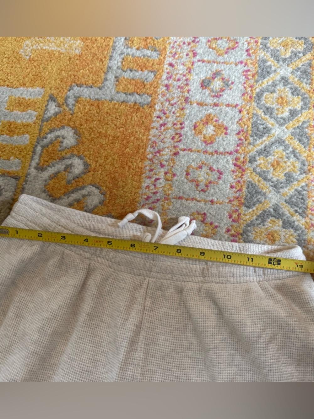 Brandy Melville 100% Cotton Light Grey Anastasia Waffle Sweatpants - Picture 11 of 11